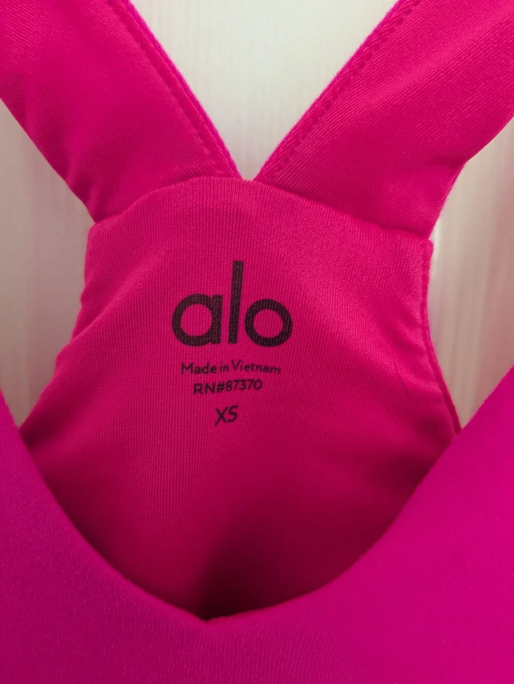 Alo Hot Pink Workout Bra Top